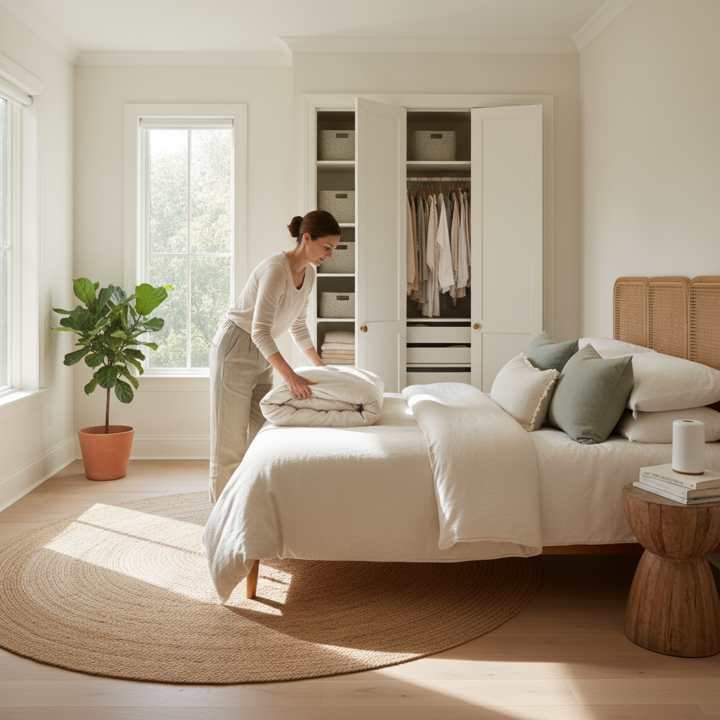 Professional organizing bedroom